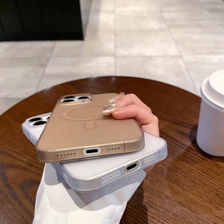 For iPhone 16e Ice Fog MagSafe PC Phone Case(Gold) - iPhone 16e Cases by PMC TechLife | Online Shopping South Africa | PMC TechLife | Buy Now Pay Later Mobicred