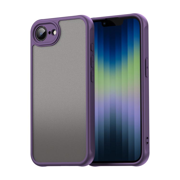 For iPhone 16e Fan Dun Series TPU Hybrid PC Frosted Phone Case(Purple) - iPhone 16e Cases by PMC TechLife | Online Shopping South Africa | PMC TechLife | Buy Now Pay Later Mobicred