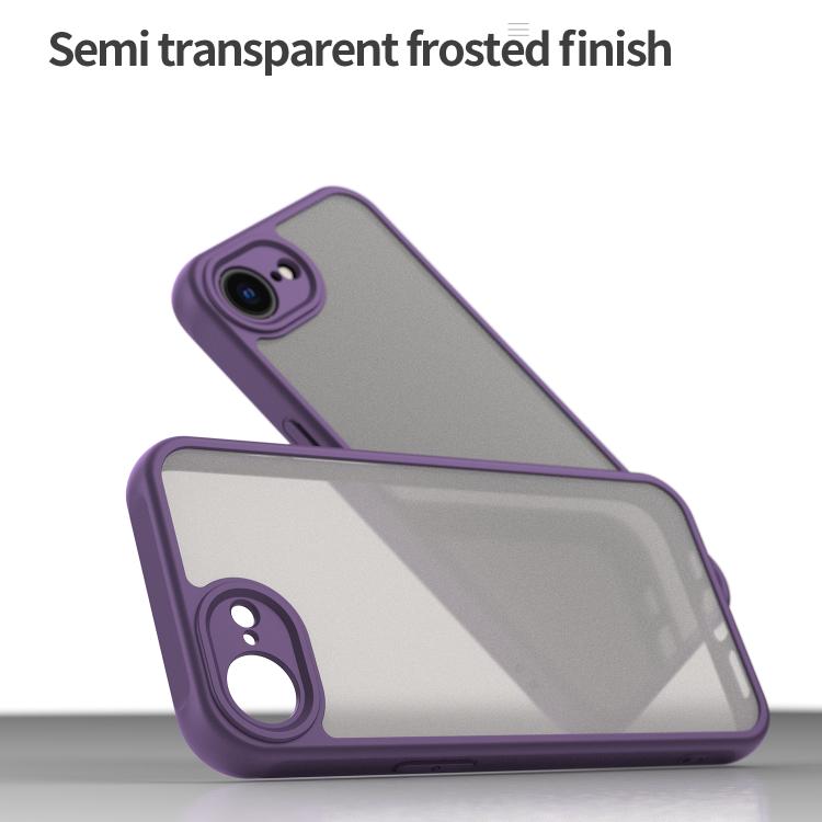 For iPhone 16e Fan Dun Series TPU Hybrid PC Frosted Phone Case(Purple) - iPhone 16e Cases by PMC TechLife | Online Shopping South Africa | PMC TechLife | Buy Now Pay Later Mobicred