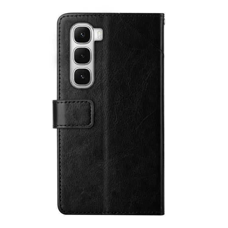 For Infinix Hot 60 Pro+ 4G Y-shaped Pattern Flip Leather Phone Case(Black) - free shipping - PMC TechLife - Order now!