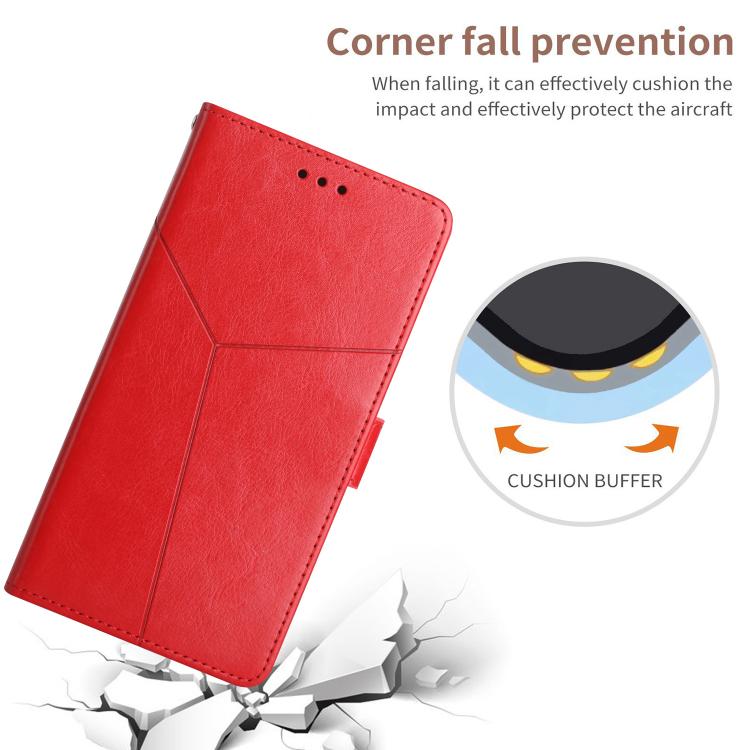For Infinix Hot 60 Pro+ 4G Y-shaped Pattern Flip Leather Phone Case(Red) - free shipping - PMC TechLife - Order now!