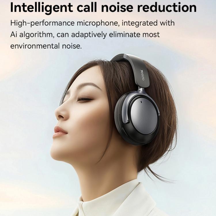 Yesido EP07 Hybrid Dual-feed ANC Noise Reduction Bluetooth Headphones(Black) - free shipping - PMC TechLife - Order now!