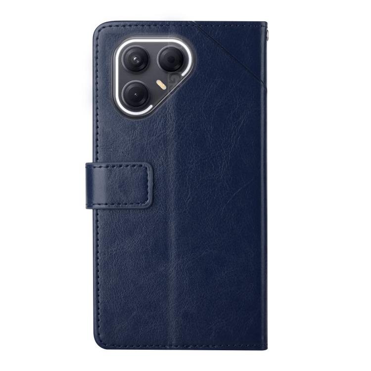 For Tecno Pova 7 Ultra 5G Y-shaped Pattern Flip Leather Phone Case(Blue) - free shipping - PMC TechLife - Order now!