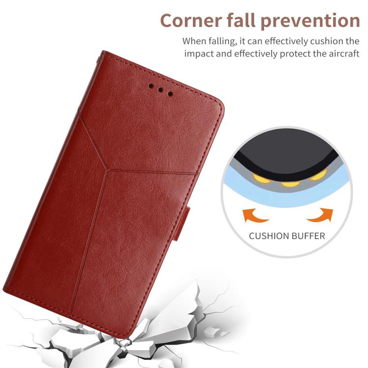 For Tecno Pova 7 Ultra 5G Y-shaped Pattern Flip Leather Phone Case(Brown) - free shipping - PMC TechLife - Order now!