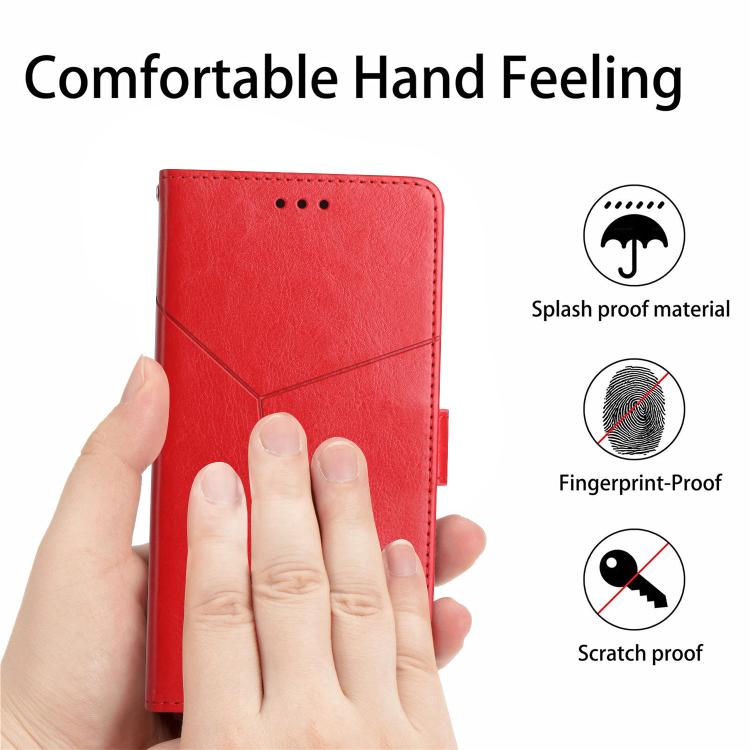 For Tecno Spark 40C Y-shaped Pattern Flip Leather Phone Case(Red) - free shipping - PMC TechLife - Order now!