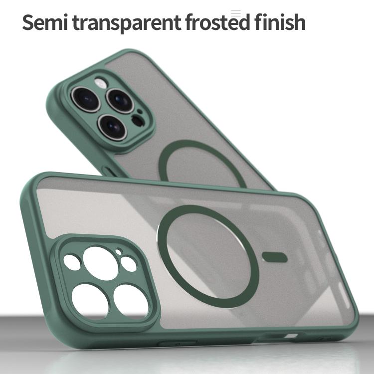 For iPhone 16e Fan Dun Series TPU Hybrid PC Frosted Magsafe Phone Case(Green) - iPhone 16e Cases by PMC TechLife | Online Shopping South Africa | PMC TechLife | Buy Now Pay Later Mobicred
