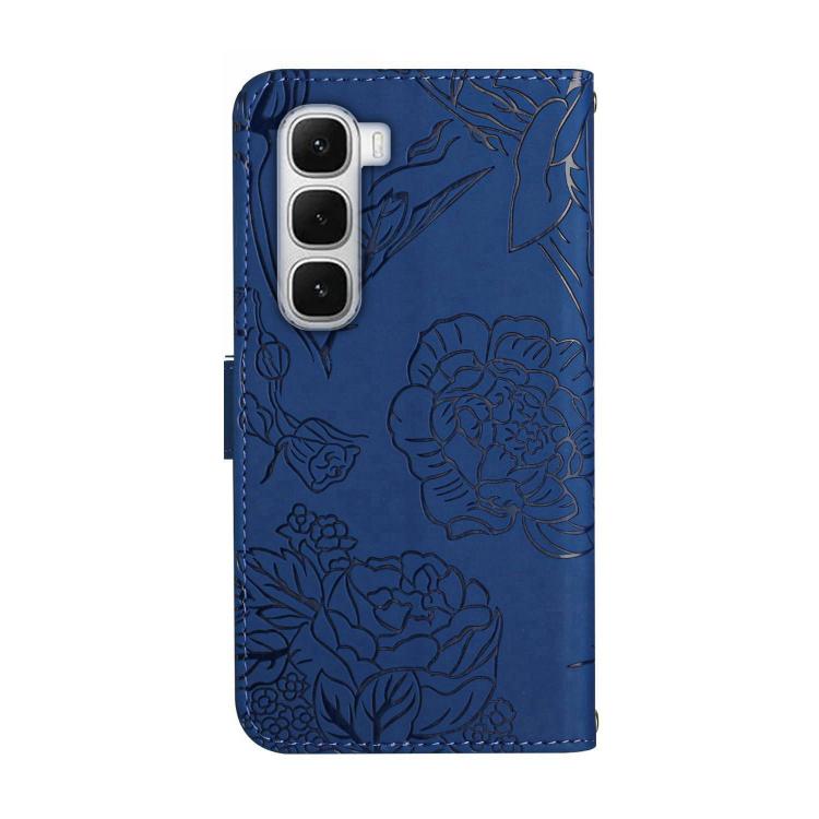 For Infinix Hot 60 Pro+ 4G Skin Feel Butterfly Embossed Flip Leather Phone Case(Blue) - free shipping - PMC TechLife - Order now!