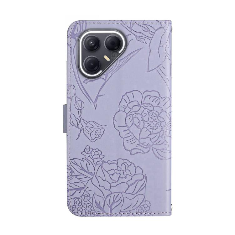 For Tecno Pova 7 5G Skin Feel Butterfly Embossed Flip Leather Phone Case(Purple) - free shipping - PMC TechLife - Order now!