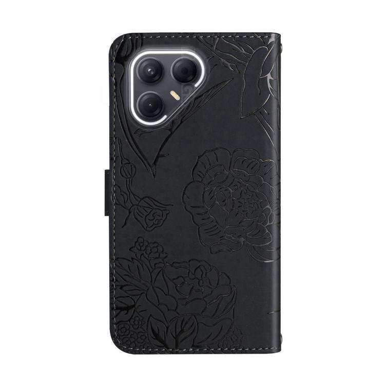 For Tecno Pova 7 5G Skin Feel Butterfly Embossed Flip Leather Phone Case(Black) - free shipping - PMC TechLife - Order now!