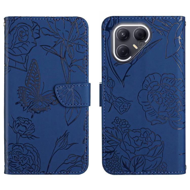 For Tecno Pova 7 5G Skin Feel Butterfly Embossed Flip Leather Phone Case(Blue) - free shipping - PMC TechLife - Order now!