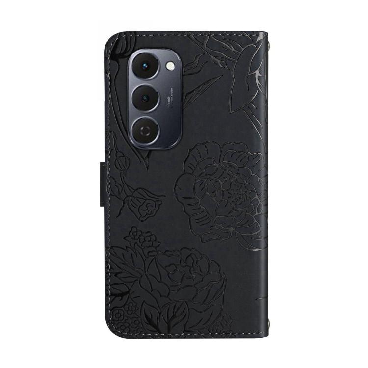 For Tecno Spark 40 Pro+ 4G Skin Feel Butterfly Embossed Flip Leather Phone Case(Black) - free shipping - PMC TechLife - Order now!