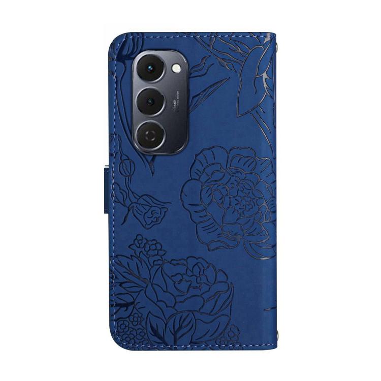 For Tecno Spark 40 Pro+ 4G Skin Feel Butterfly Embossed Flip Leather Phone Case(Blue) - free shipping - PMC TechLife - Order now!