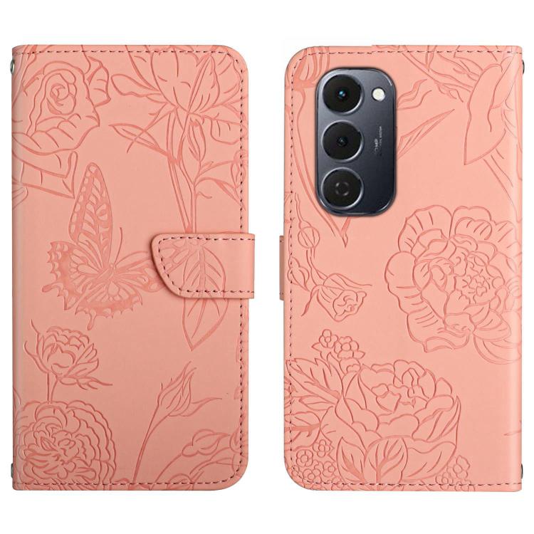 For Tecno Spark 40 Pro+ 4G Skin Feel Butterfly Embossed Flip Leather Phone Case(Pink) - free shipping - PMC TechLife - Order now!