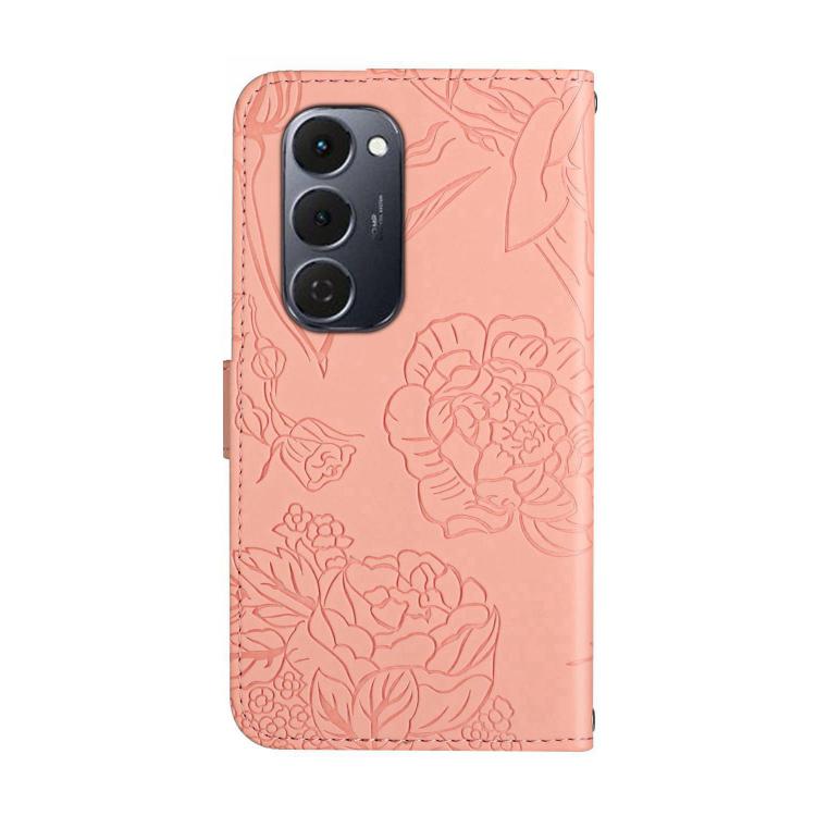 For Tecno Spark 40 Pro+ 4G Skin Feel Butterfly Embossed Flip Leather Phone Case(Pink) - free shipping - PMC TechLife - Order now!