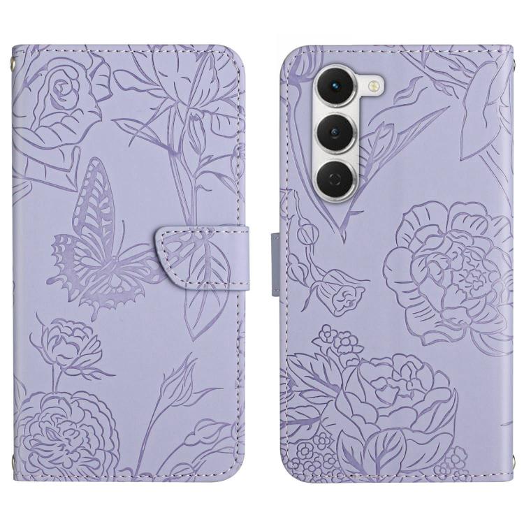 For Tecno Spark 40 Pro 4G Skin Feel Butterfly Embossed Flip Leather Phone Case(Purple) - free shipping - PMC TechLife - Order now!