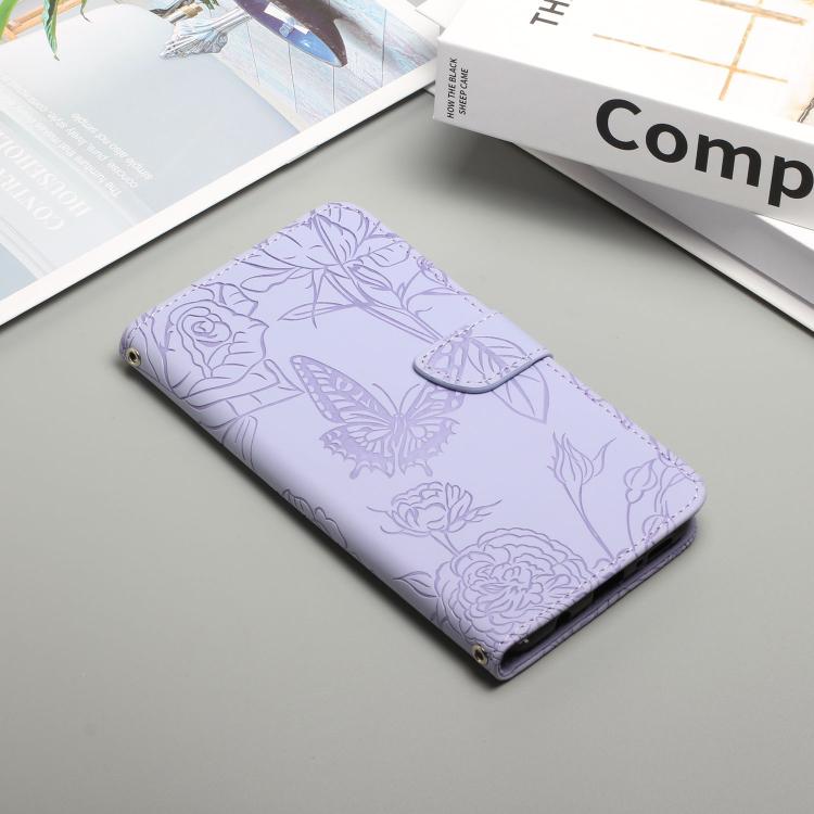 For Tecno Spark 40 Pro 4G Skin Feel Butterfly Embossed Flip Leather Phone Case(Purple) - free shipping - PMC TechLife - Order now!