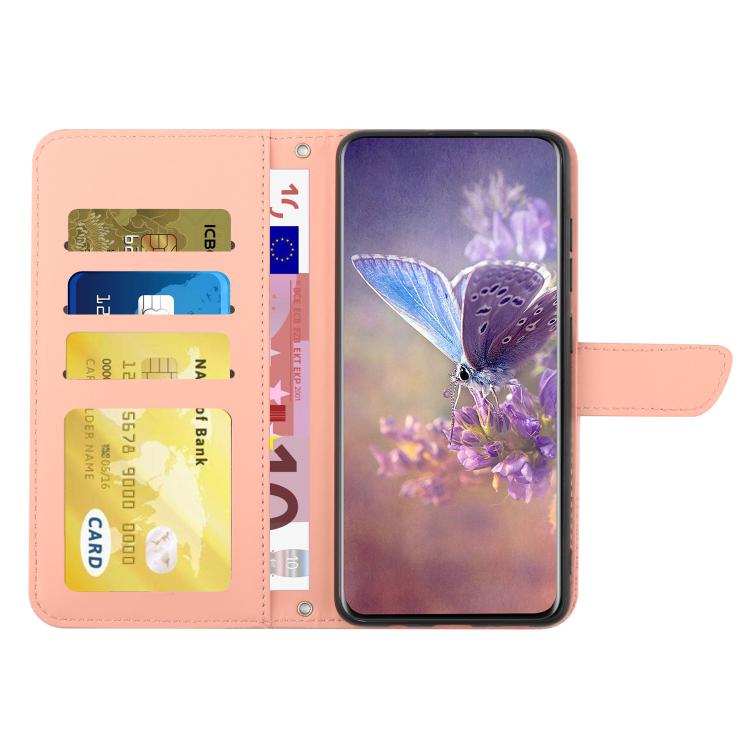 For Tecno Spark 40 Pro 4G Skin Feel Butterfly Embossed Flip Leather Phone Case(Pink) - free shipping - PMC TechLife - Order now!
