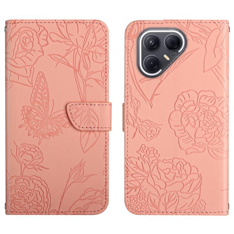 For Tecno Pova 7 Ultra 5G Skin Feel Butterfly Embossed Flip Leather Phone Case(Pink) - free shipping - PMC TechLife - Order now!