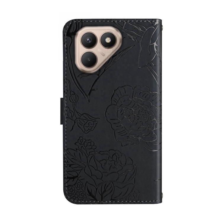For Tecno Pova 7 4G Skin Feel Butterfly Embossed Flip Leather Phone Case(Black) - free shipping - PMC TechLife - Order now!