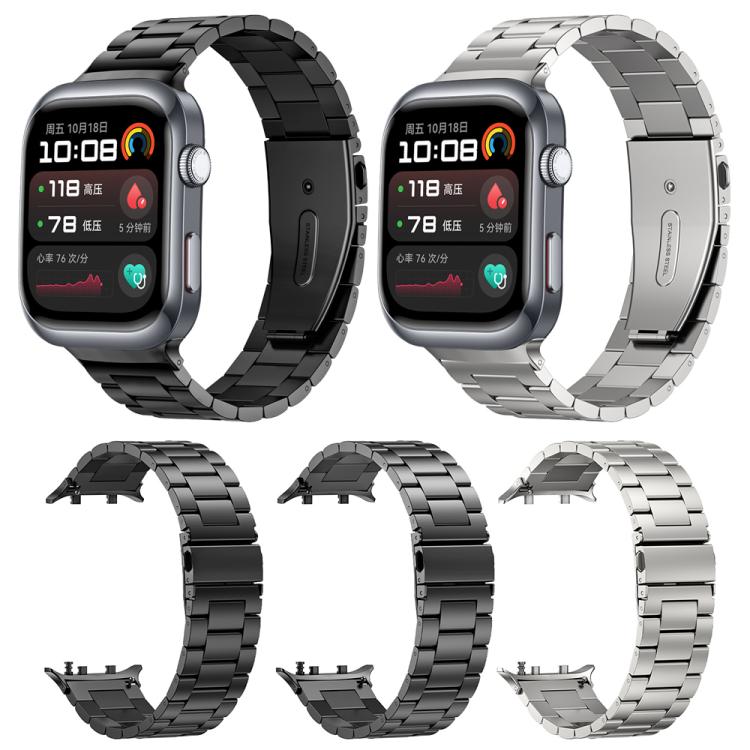 For Huawei Watch D2 Three Beads Stainless Steel Watch Band(Silver) - free shipping - PMC TechLife - Order now!