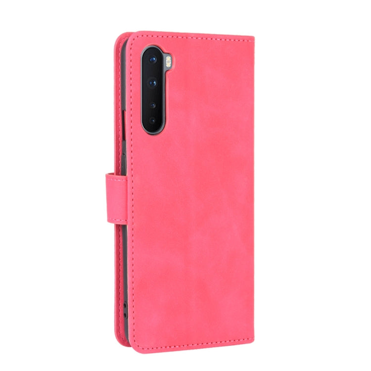 For OnePlus Nord Solid Color Skin Feel Magnetic Buckle Horizontal Flip Calf Texture PU Leather Case with Holder & Card Slots & Wallet(Rose Red) - OnePlus Cases by PMC TechLife | Online Shopping South Africa | PMC TechLife | Buy Now Pay Later Mobicred