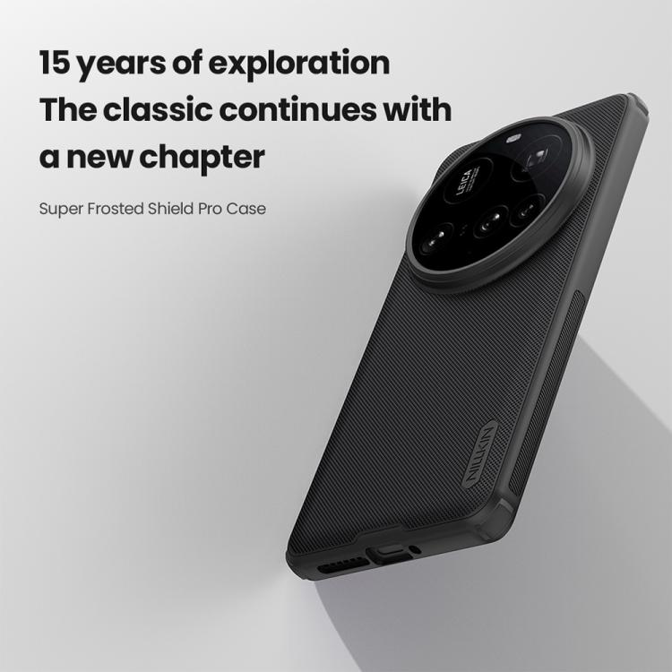 For Xiaomi 15 Ultra NILLKIN Frosted Shield Pro PC + TPU Phone Case(Black) - free shipping - PMc TechLife - Order now!