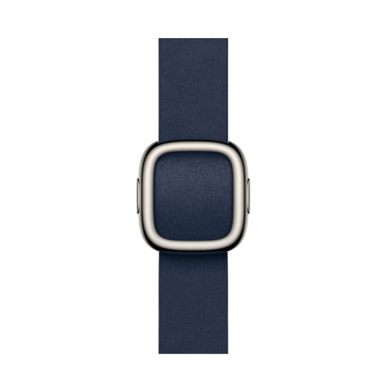 For Apple Watch 42mm / 41mm / 40mm / 38mm Modern Style Leather Watch Band(Dark Blue) - Watch Bands by PMC TechLife | Online Shopping South Africa | PMC TechLife | Buy Now Pay Later Mobicred