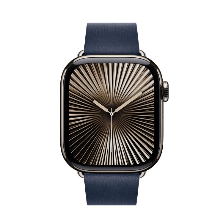 For Apple Watch 42mm / 41mm / 40mm / 38mm Modern Style Leather Watch Band(Dark Blue) - Watch Bands by PMC TechLife | Online Shopping South Africa | PMC TechLife | Buy Now Pay Later Mobicred
