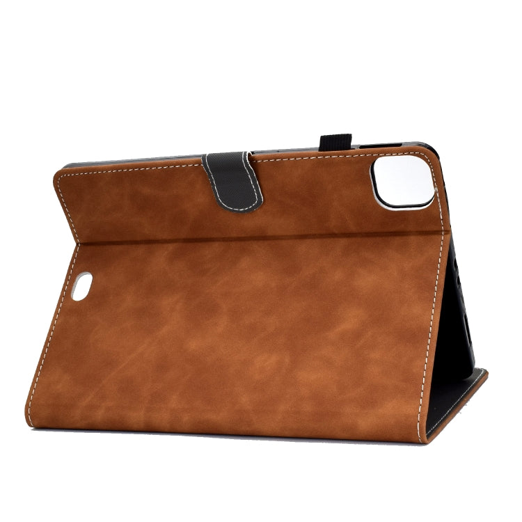 For iPad Air 2022 / 2020 10.9 Cowhide Texture Horizontal Flip Leather Case with Holder & Card Slots & Sleep / Wake-up Function(Brown) - free shipping - PMC TechLife - Order now!