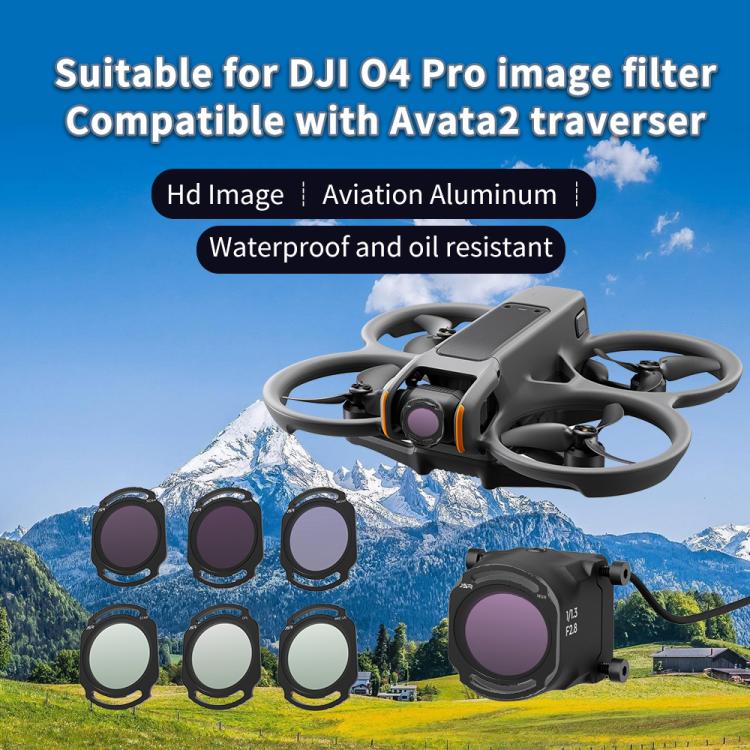 For DJI O4 Air Unit Pro / Avata 2 JSR YB Series Camera Lens Filter, Filter:4 in 1 ND - free shipping - PMC TechLife - Order now!