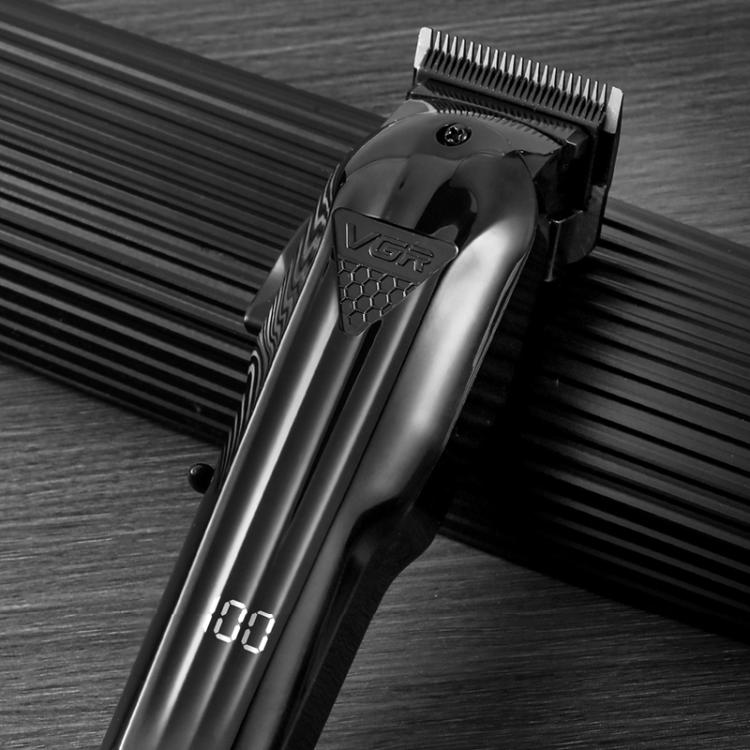 VGR VGR-282 4-gear Fine-tuning Digital Display USB Electric Hair Clipper(Black) - free shipping - PMC TechLife - Order now!