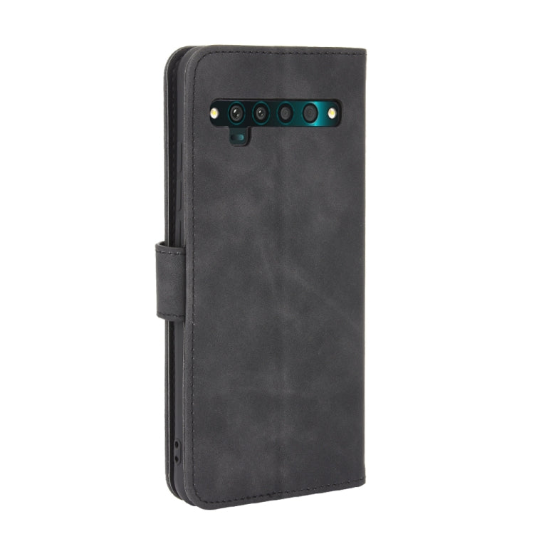 For TCL 10 Pro Solid Color Skin Feel Magnetic Buckle Horizontal Flip Calf Texture PU Leather Case with Holder & Card Slots & Wallet(Black) - More Brand by PMC TechLife | Online Shopping South Africa | PMC TechLife