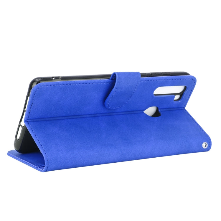 For Blackview A80 Pro Solid Color Skin Feel Magnetic Buckle Horizontal Flip Calf Texture PU Leather Case with Holder & Card Slots & Wallet(Blue) - More Brand by PMC TechLife | Online Shopping South Africa | PMC TechLife | Buy Now Pay Later Mobicred