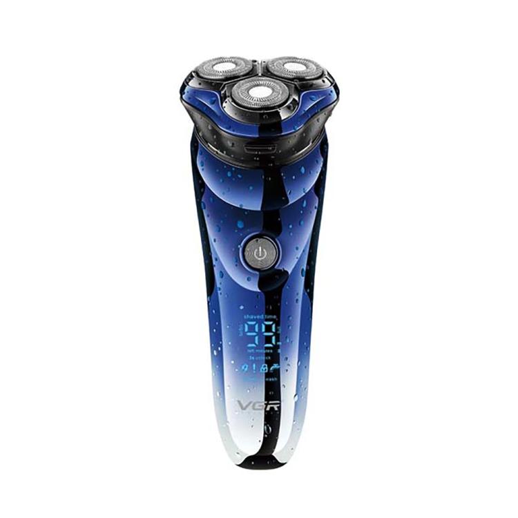 VGR V-305 Rotating Three-blade IPX7 Men Electric Shaver(Blue) - free shipping - PMC TechLife - Order now!