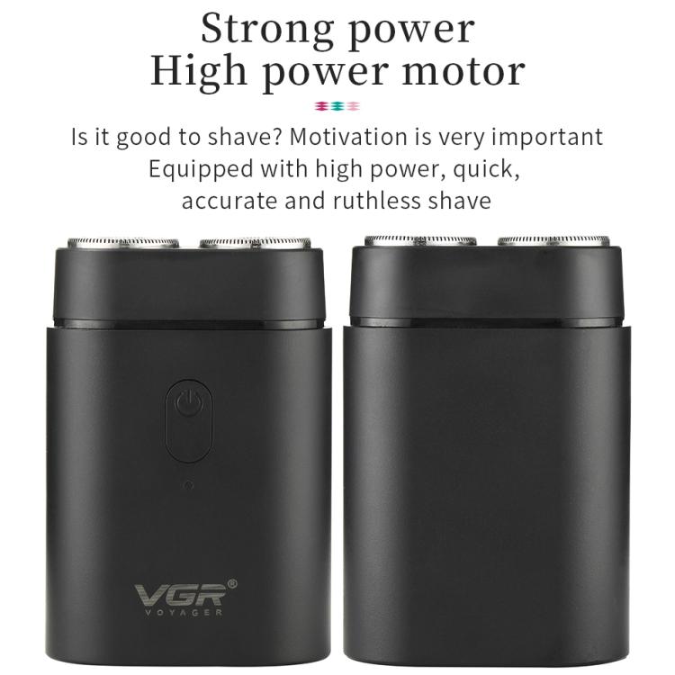 VGR V-341 Rotating 2 Cuttter Head Portable Electric Shaver(Black) - free shipping - PMC TechLife - Order now!