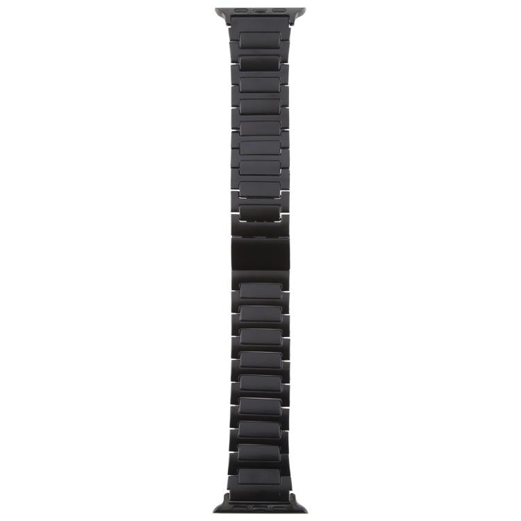 For Apple Watch 46mm / 49mm / 45mm / 44mm I-Shaped Folding Magnetic Buckle Metal Watch Band(Black) - Watch Bands by PMc TechLife | Online Shopping South Africa | PMc TechLife | Buy Now Pay Later Mobicred