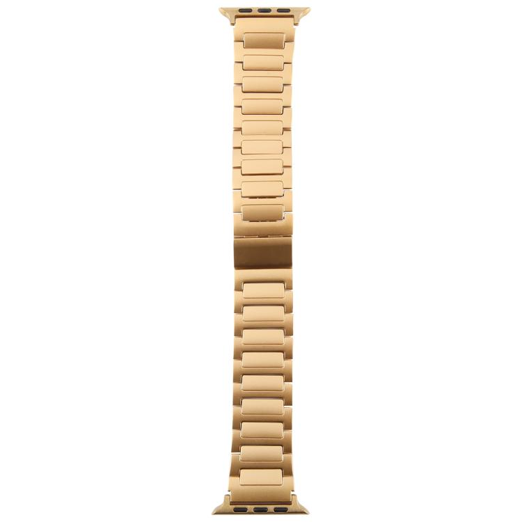 For Apple Watch 46mm / 49mm / 45mm / 44mm I-Shaped Folding Magnetic Buckle Metal Watch Band(Gold) - free shipping - PMc TechLife - Order now!