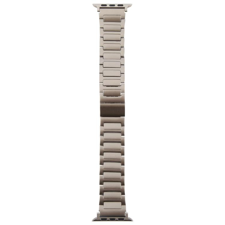 For Apple Watch 46mm / 49mm / 45mm / 44mm I-Shaped Folding Magnetic Buckle Metal Watch Band(Titanium Color) - free shipping - PMc TechLife - Order now!