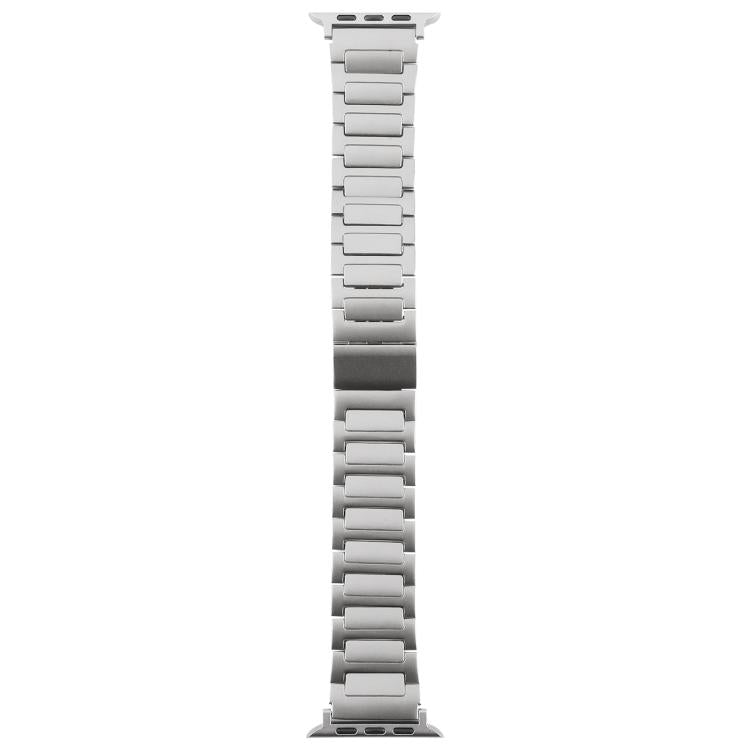 For Apple Watch 46mm / 49mm / 45mm / 44mm I-Shaped Folding Magnetic Buckle Metal Watch Band(Silver) - free shipping - PMc TechLife - Order now!