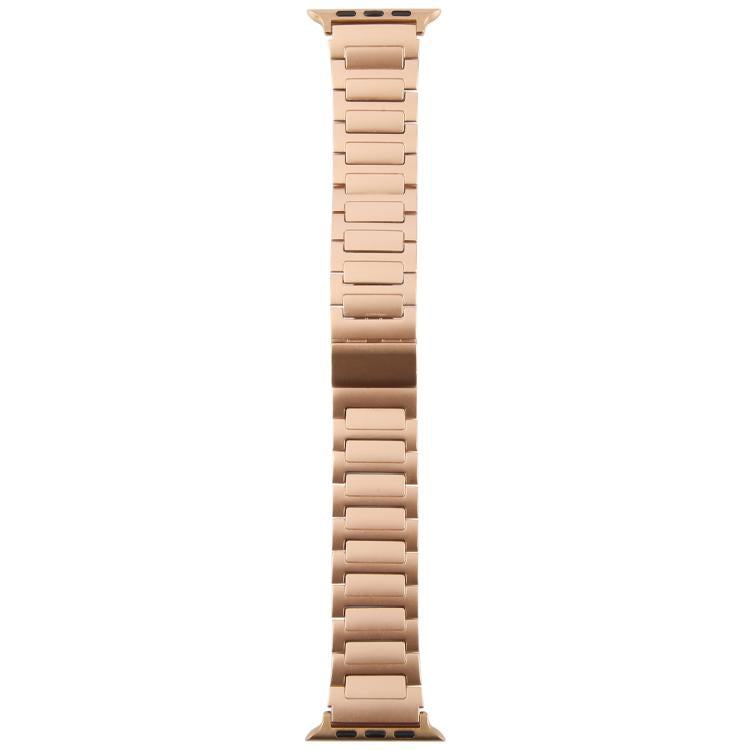 For Apple Watch 42mm / 41mm / 40mm / 38mm I-Shaped Folding Magnetic Buckle Metal Watch Band(Rose Gold) - free shipping - PMc TechLife - Order now!