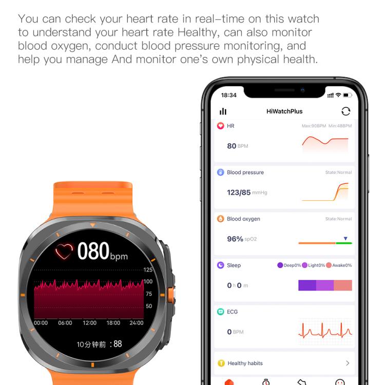 X7 1.51 inch IPS Screen Bluetooth Smart Watch Supports Healthy Monitoring(Black) - free shipping - PMC TechLife - Order now!