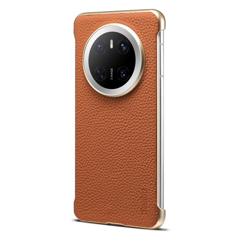 For Huawei Mate 70 Denior A20 Genuine Leather Litchi Texture MagSafe Frameless Phone Case(Brown) - free shipping - PMc TechLife - Order now!