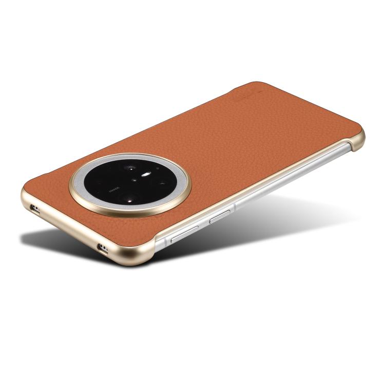 For Huawei Mate 70 Denior A20 Genuine Leather Litchi Texture MagSafe Frameless Phone Case(Brown) - free shipping - PMc TechLife - Order now!