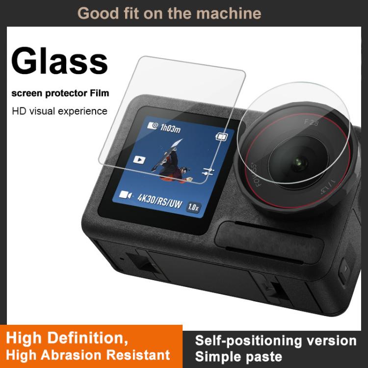 For DJI Osmo Action 5 Pro imak Tempered Glass Film with Camera Lens Film, Self-positioning Version - free shipping - PMC TechLife - Order now!