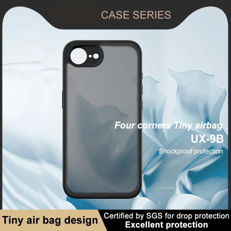 For iPhone 16e imak UX-9B Series Four Corners Tiny Airbag Shockproof Phone Case(Black) - free shipping - PMc TechLife - Order now!