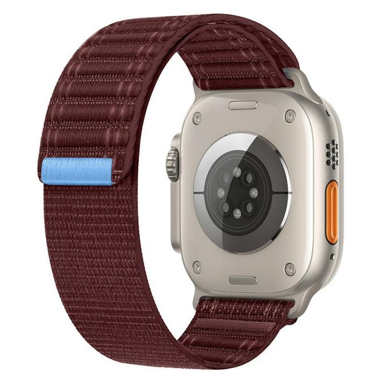 For Apple Watch 46mm / 49mm / 45mm / 44mm Kalebol Ocean Wave Nylon Strap(Wine Red) - Watch Bands by Kalebol | Online Shopping South Africa | PMC TechLife | Buy Now Pay Later Mobicred