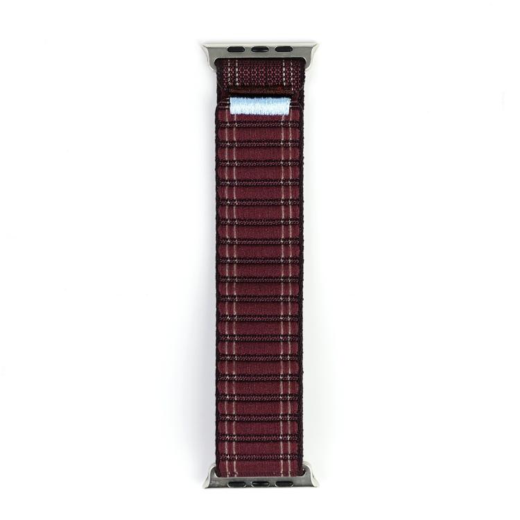 For Apple Watch 46mm / 49mm / 45mm / 44mm Kalebol Ocean Wave Nylon Strap(Wine Red) - Watch Bands by Kalebol | Online Shopping South Africa | PMC TechLife | Buy Now Pay Later Mobicred