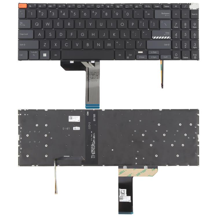 US Version Backlit Laptop Keyboard for Asus Vivobook Pro 15X OLED K6501 M6501(Black) - Replacement Keyboards by PMc TechLife | Online Shopping South Africa | PMc TechLife | Buy Now Pay Later Mobicred