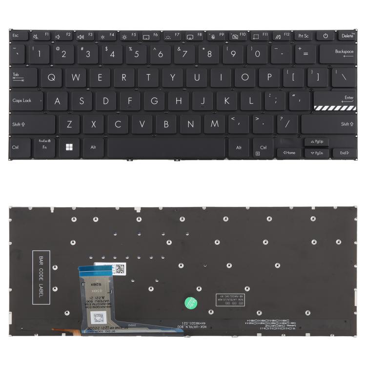 US Version Backlit Laptop Keyboard for Asus VivoBook 14 Pro X1402 M1402 D1402 F1402 X1403Z X1402Z(Black) - Replacement Keyboards by PMc TechLife | Online Shopping South Africa | PMc TechLife | Buy Now Pay Later Mobicred