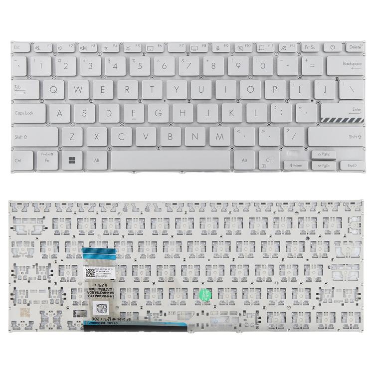 US Version Laptop Keyboard for Asus VivoBook 14 Pro X1402 M1402 D1402 F1402 X1403Z X1402Z(Silver) - Replacement Keyboards by PMc TechLife | Online Shopping South Africa | PMc TechLife | Buy Now Pay Later Mobicred